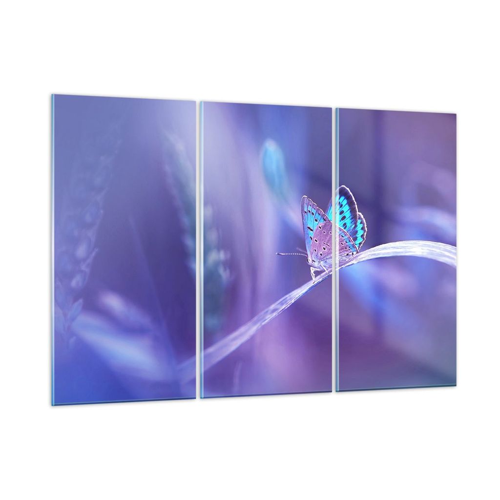 Bilder auf glas - Schmetterling Natur - 165x110cm - Glasbilder - Wandbilder - Kunstdruck - zum Aufhängen bereit - Wanddekoration aus Glas - Glas B...