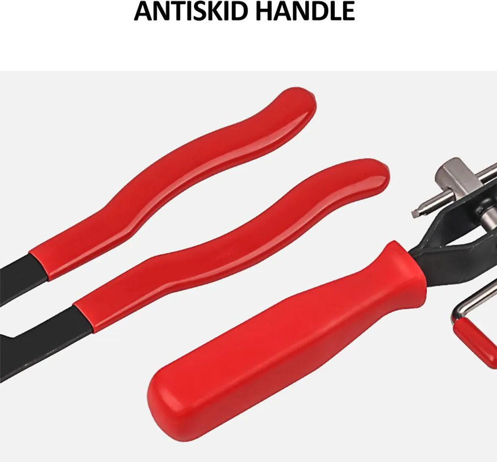 Pince pour raccords CV et attache-câbles avec jeu de découpe pour axe