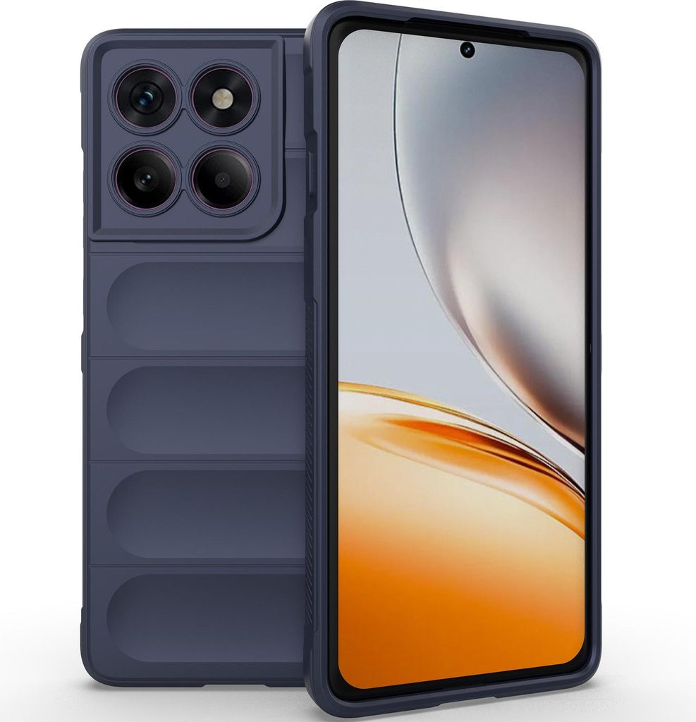 Handyhülle für Motorola Edge 60 Pro Weich TPU Silikon Stossfest Anti-rutsch Hülle Dunkelblau