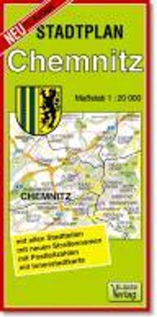 Stadtplan Chemnitz 1 : 20 000