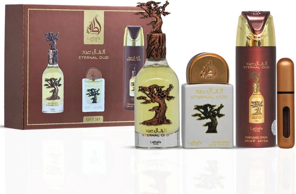 Set Lattafa Eternal Oud Eau de Parfum 100ml + Eau Profumata Immagine del prodotto 