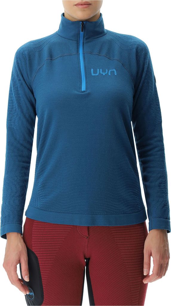 UYN Nival 2nd Layer Half-Zip Ski-Funktionsshirt Damen blue poseidon/atlantic M