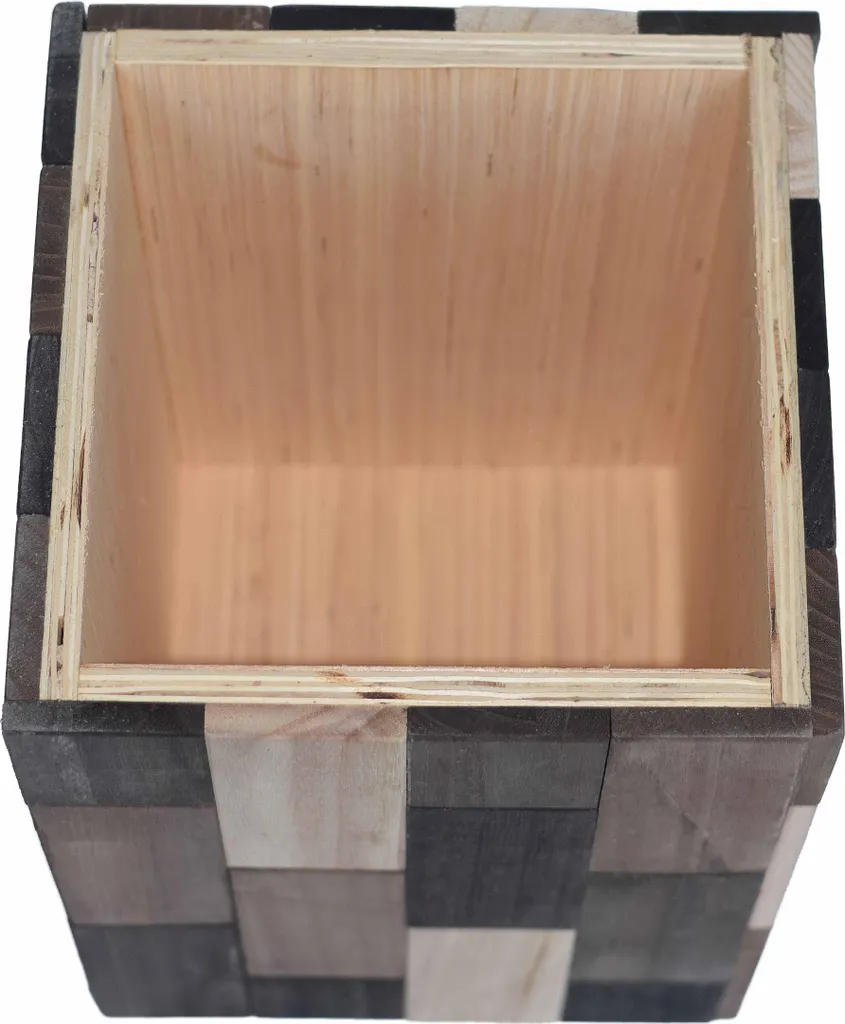 Bout de canapé en bois PatchWood : Petite Table d'Appoint et de Rangement - 3