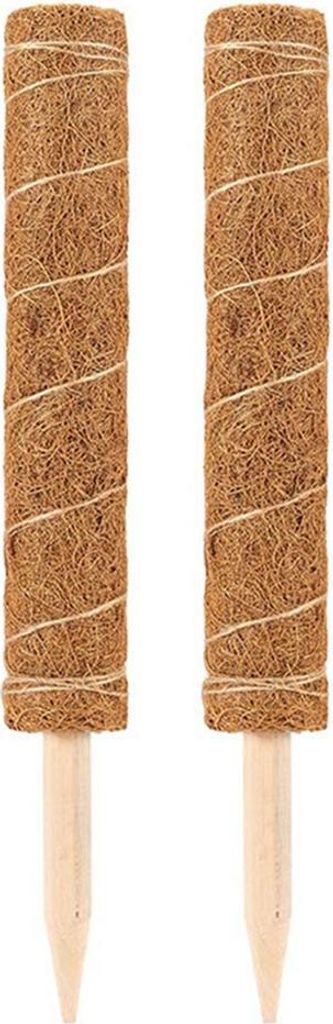 2 Stück 50 cm Kokosfaser-Moosstangen, Pflanzenstützen, Produktbild 