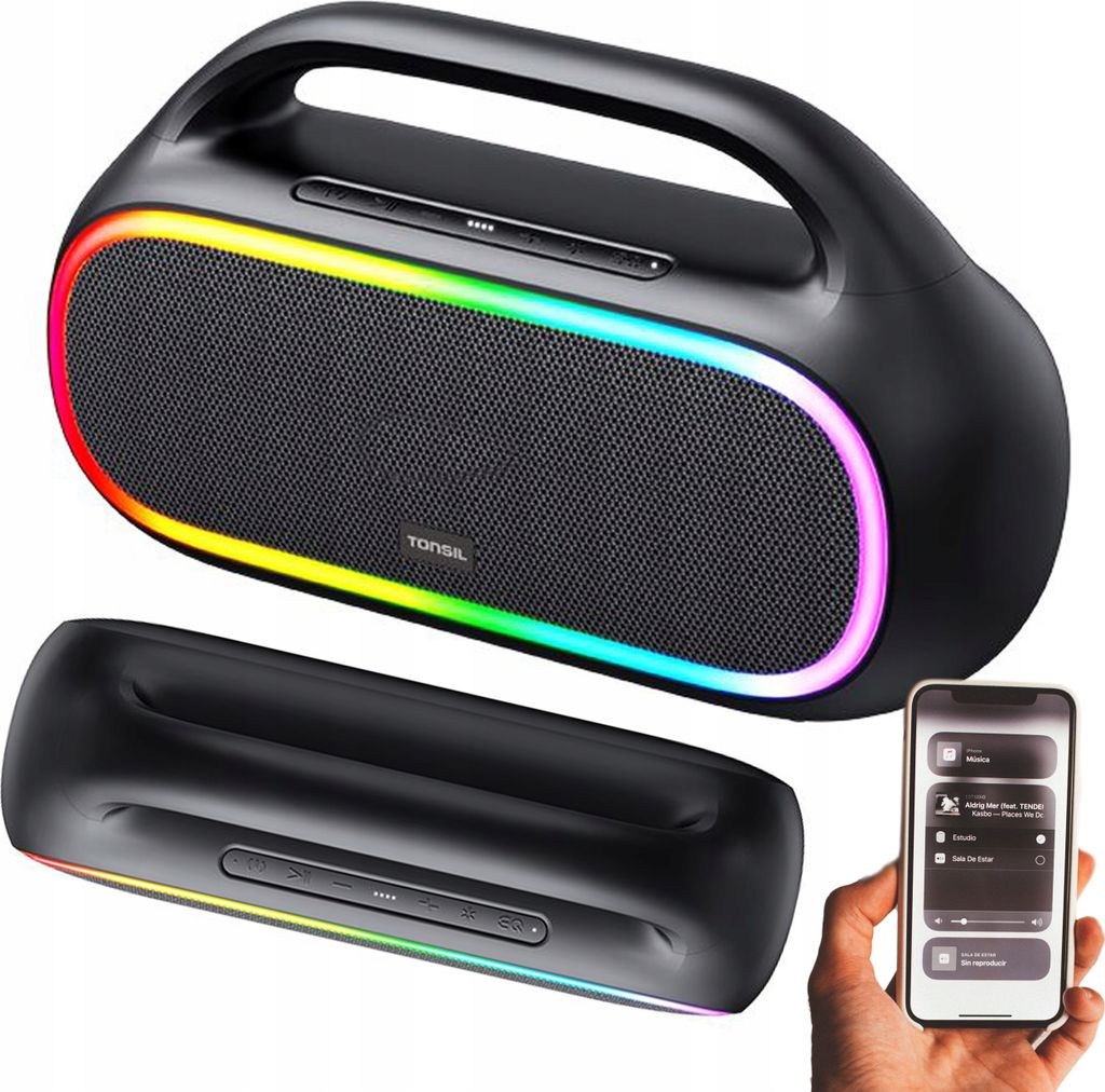 Tonsil Tonus Wireless Lautsprecher 20W Stereo Tws Rgb Bluetooth 5.3 50W