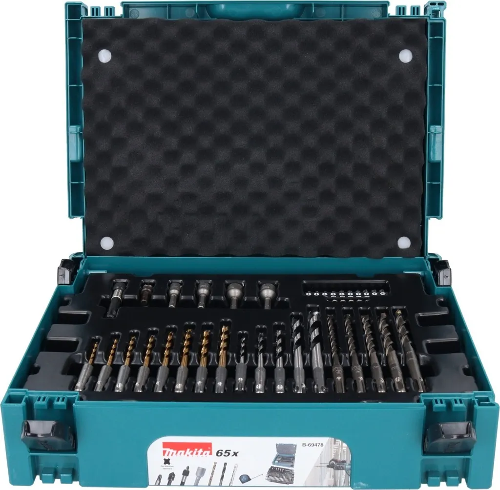 Coffret de 65 forets et embouts SDS-Plus Makita Makpac B-44884 - 9