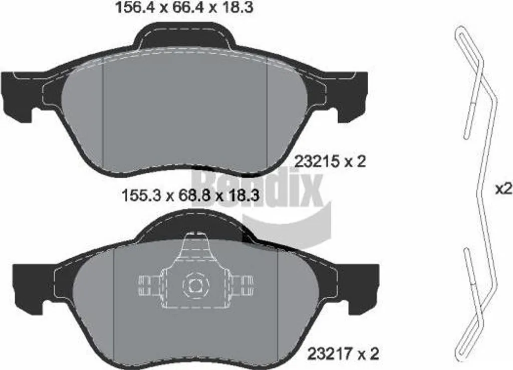 Plaquettes de Frein Bendix BPD1304 : Idéal pour Renault Wind et Laguna