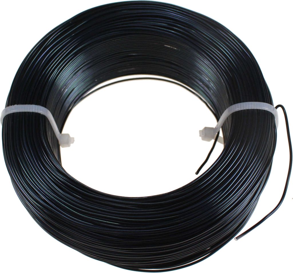 120m Aluminiumdraht Ø 1mm Aludraht Basteldraht Dekodraht Schmuckdraht schwarz