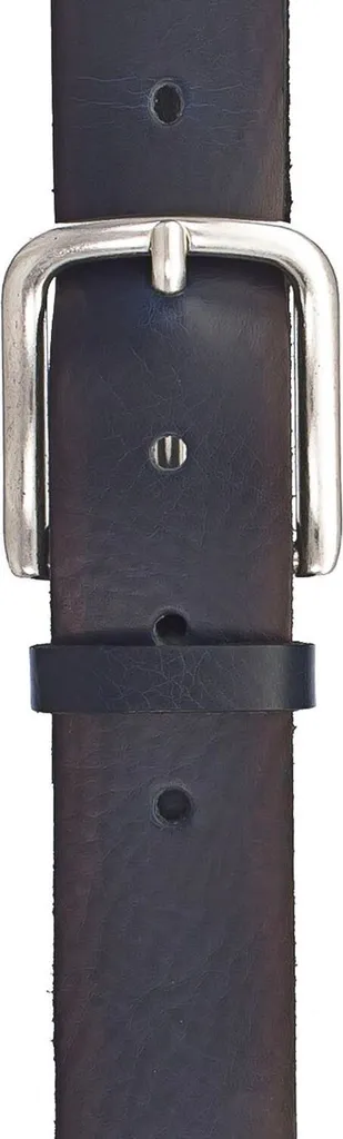 Cintura Vanzetti 35mm Marine Blu W75 | Pelle Vintage Casual Denim