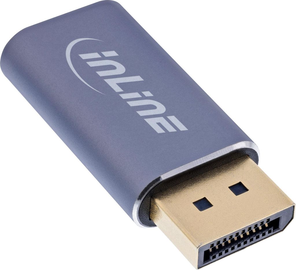 InLine 64107I, USB Typ-C, DisplayPort, Buchse, Stecker, Produktbild 
