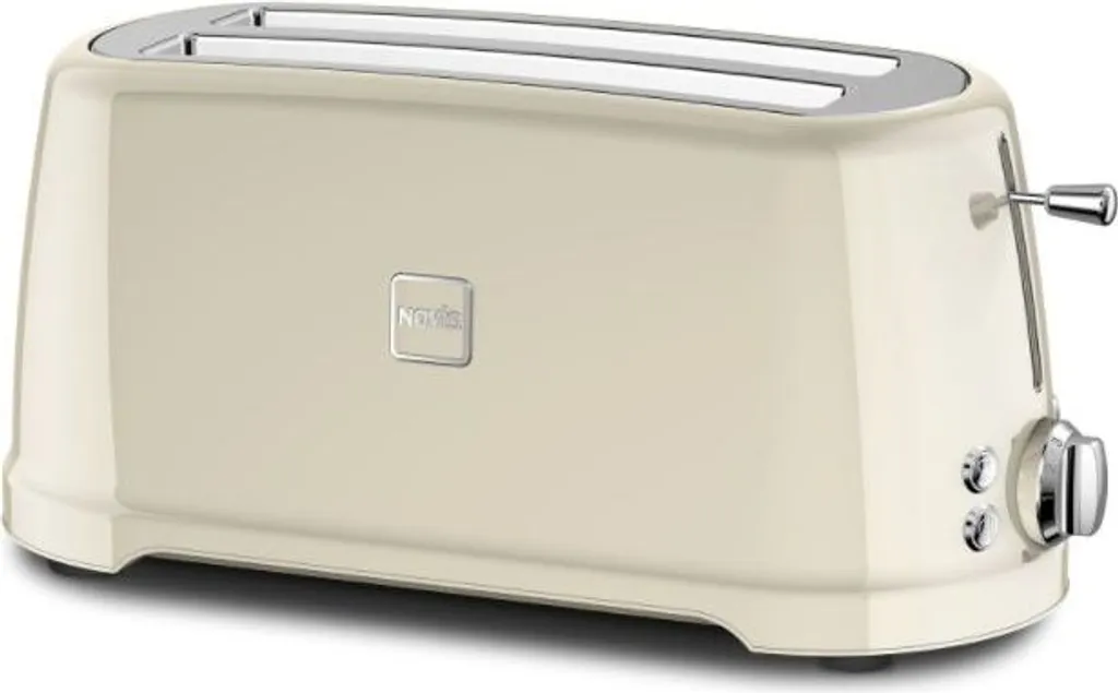 Grille-pain 2 fentes longues Novis T4 crème pour baguettes et toasts
