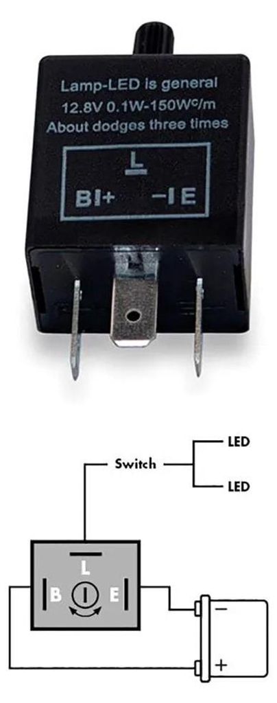 TAAC Universal-Blinkrelais mit 3 einstellbaren Pins Produktbild 