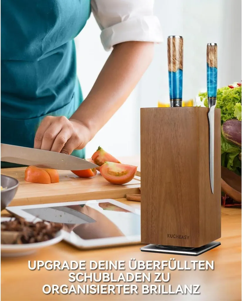 Blocco Coltelli Magnetico Universale 360° | Design Moderno Cucina - 7
