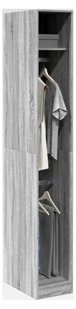 Kleiderschrank Grau Sonoma 30x50x200 cm