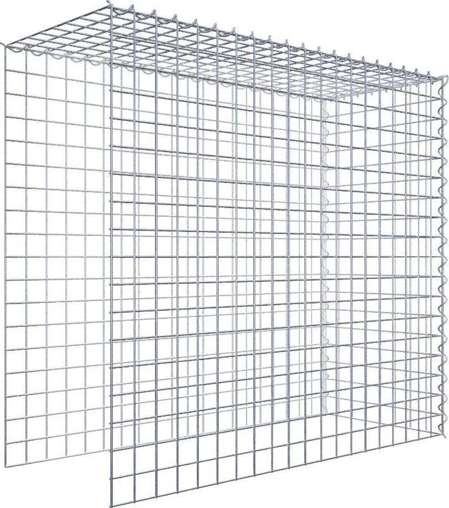 Anbaugabione Typ 4 100 cm x 90 cm x 40 cm (L x H x T), Maschenweite 5 cm x 5 cm, Spirale