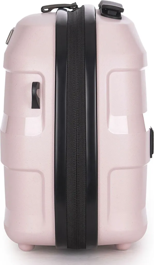 Vanity Case de Voyage Rose Stratic Straw - Trousse Maquillage Rigide Chic