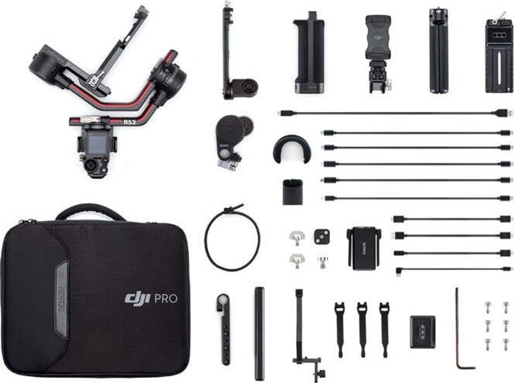 DJI RS 2 Pro Combo, Ręczny stabilizator do kamery, Czarny, Zdjęcie produktu 