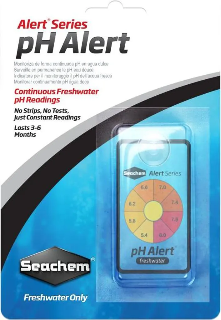 Indicateur de pH Permanent Seachem pH Alert pour Bassin et Aquarium
