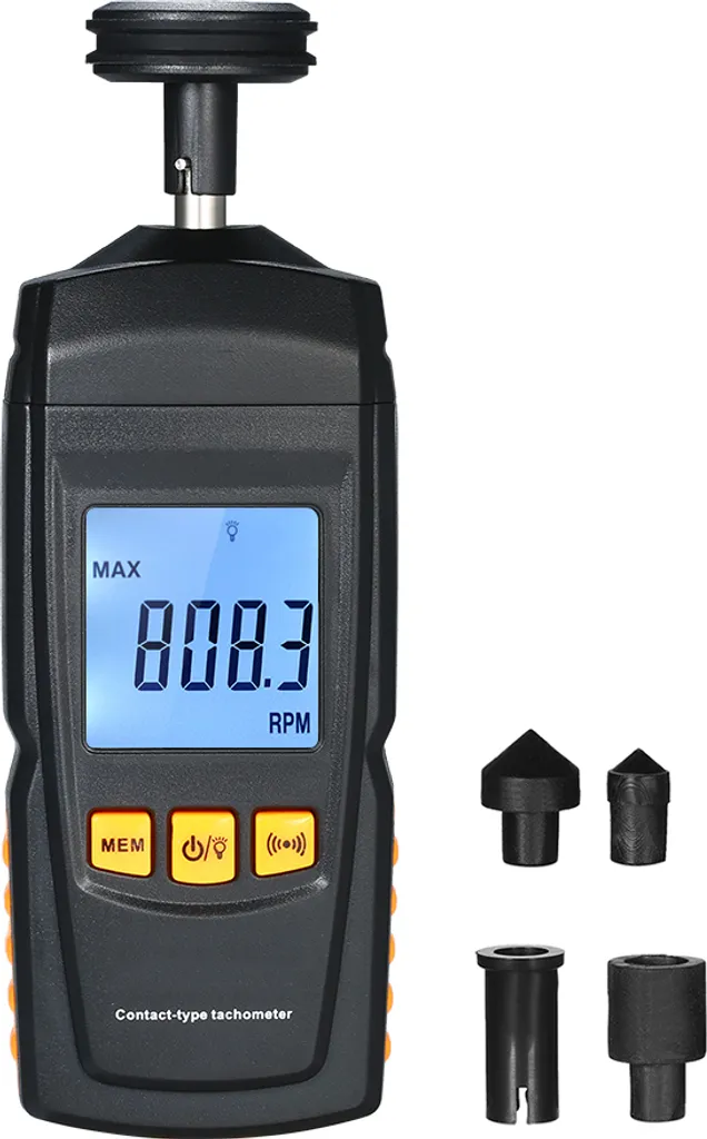 Tachymètre numérique avec écran LCD pour test de vitesse de rotation