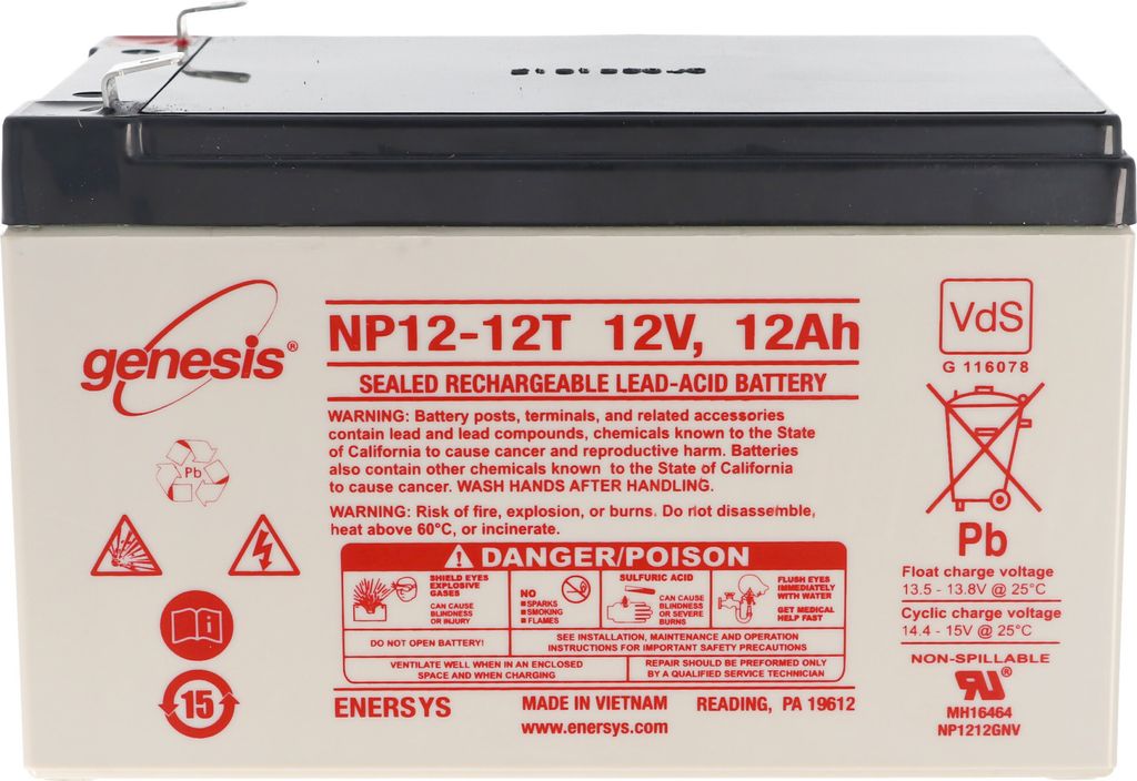 Hawker Enersys Genesis NP12-12-WT Akku Blei PB 12 Volt 12000mAh