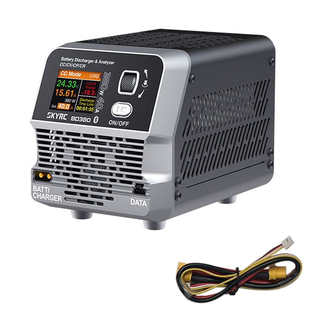 SkyRC BD380 Batterieentladeanalysator 380 W 40 A 30 V Vier Modi CC/CP/CR/CV Batterie Burst PowerBoosted Entwickelt fuer ferngesteuerte Modelle