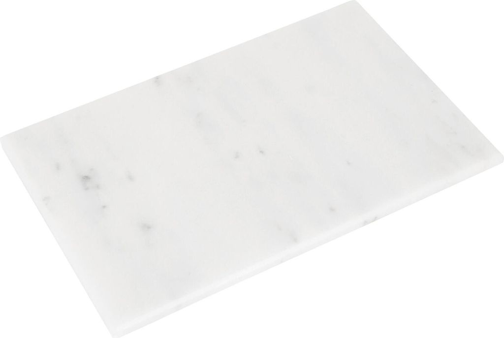 Rechteckiges Marmor-Schneidebrett – 40 cm x 30 cm – Weiß Produktbild 