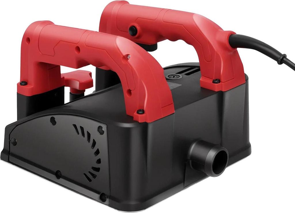 Betonfräse - Elektrische Wandschleifmaschine - 1000–4000 U/min - 1200 W Kupfermotor - Verstellbare Tiefe - Rot