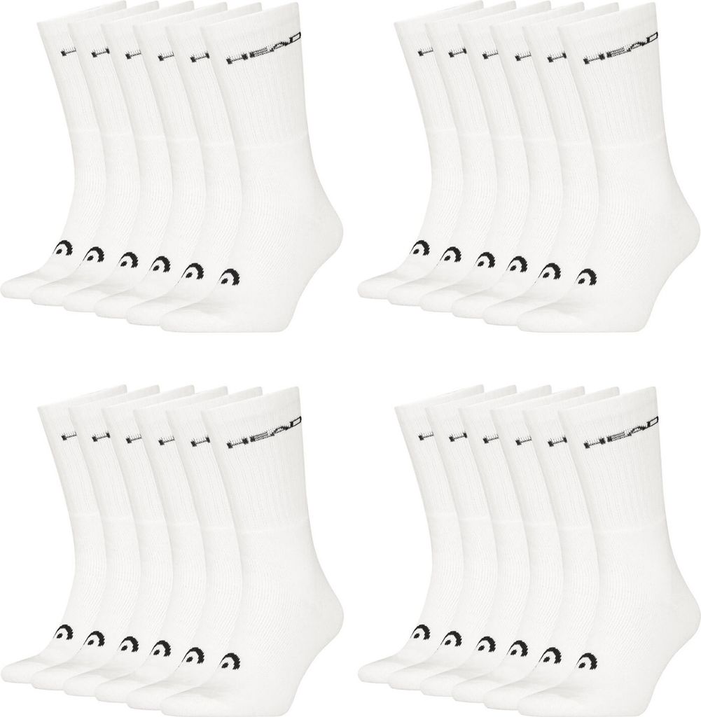 12 Paar HEAD Uni Crew Socken Baumwolle Blend Sport Socks Produktbild 