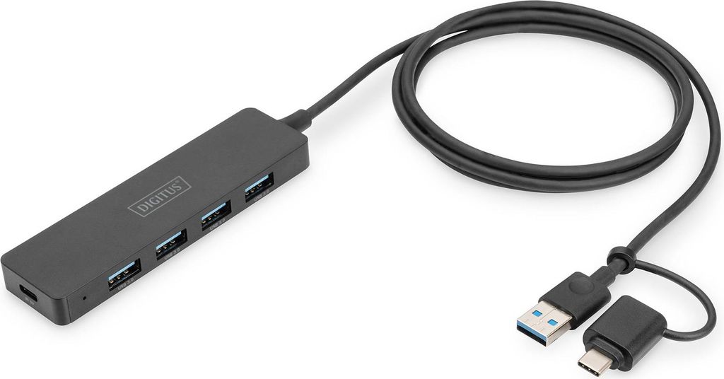 DIGITUS USB 3.0 Hub 4-Port, Slim Line Produktbild 