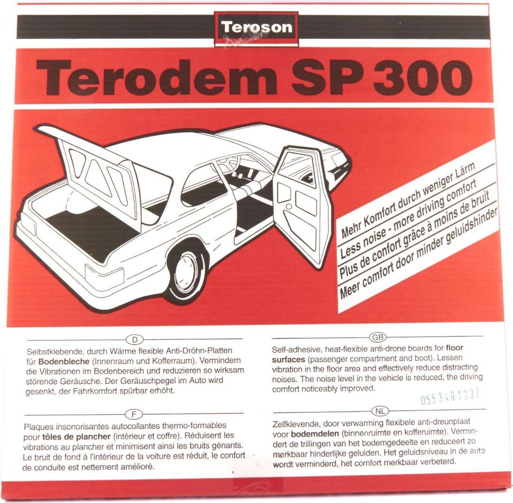 Teroson Terodem-Sp 300 50X50Cm4St Schalld.Schmelzfolie