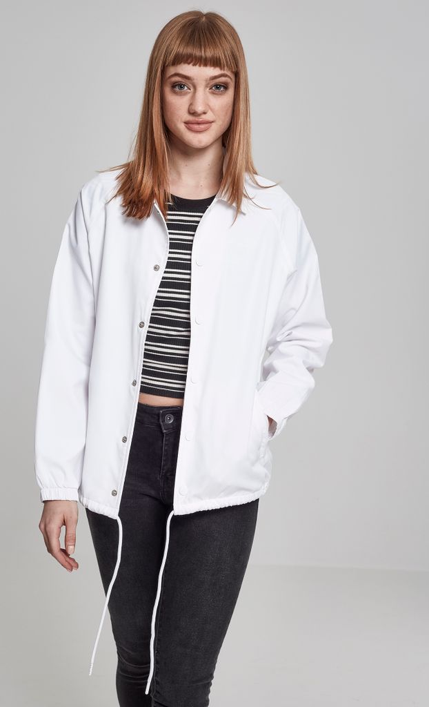 Urban Classics Damen Leichte Jacke Ladies Coach Jacket White-M