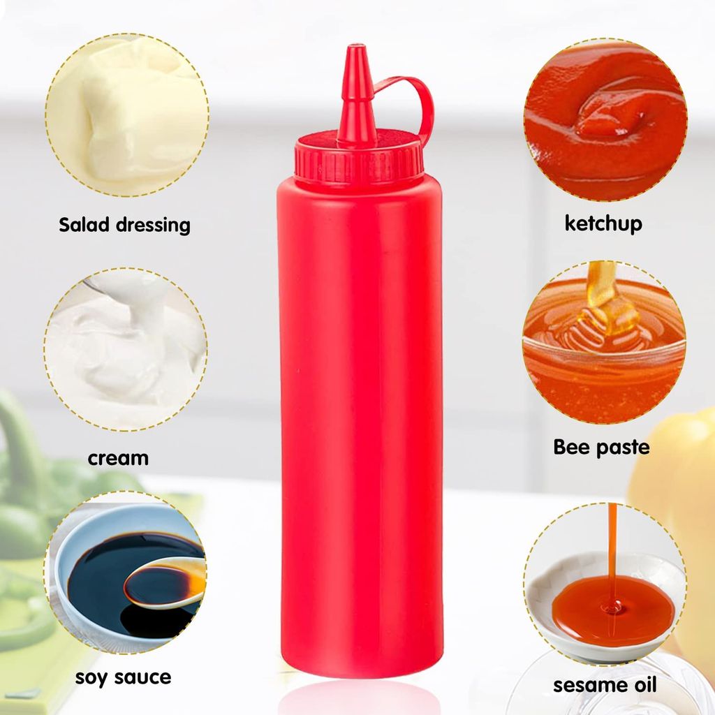 Plastik Quetschflasche, 6 Stück 250ml Squeeze Flasche aus Produktbild 4