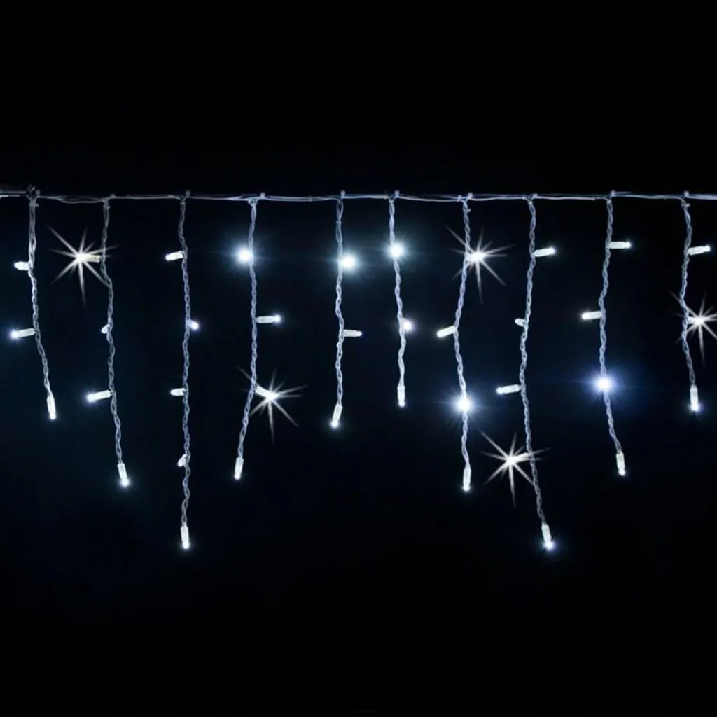 Guirlande LED stalactite connectable 230V blanc froid haute luminosité