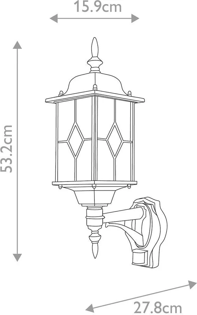 Applique Extérieure Anti-Corrosion Wexford E27 Noire - Durable et Chic - 4