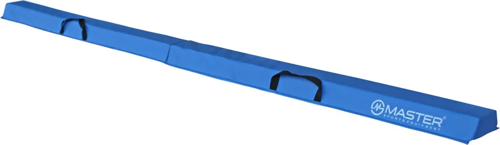 Poutre de gymnastique pliable 2,4m MASTER - Équipement de gym bleu EVA
