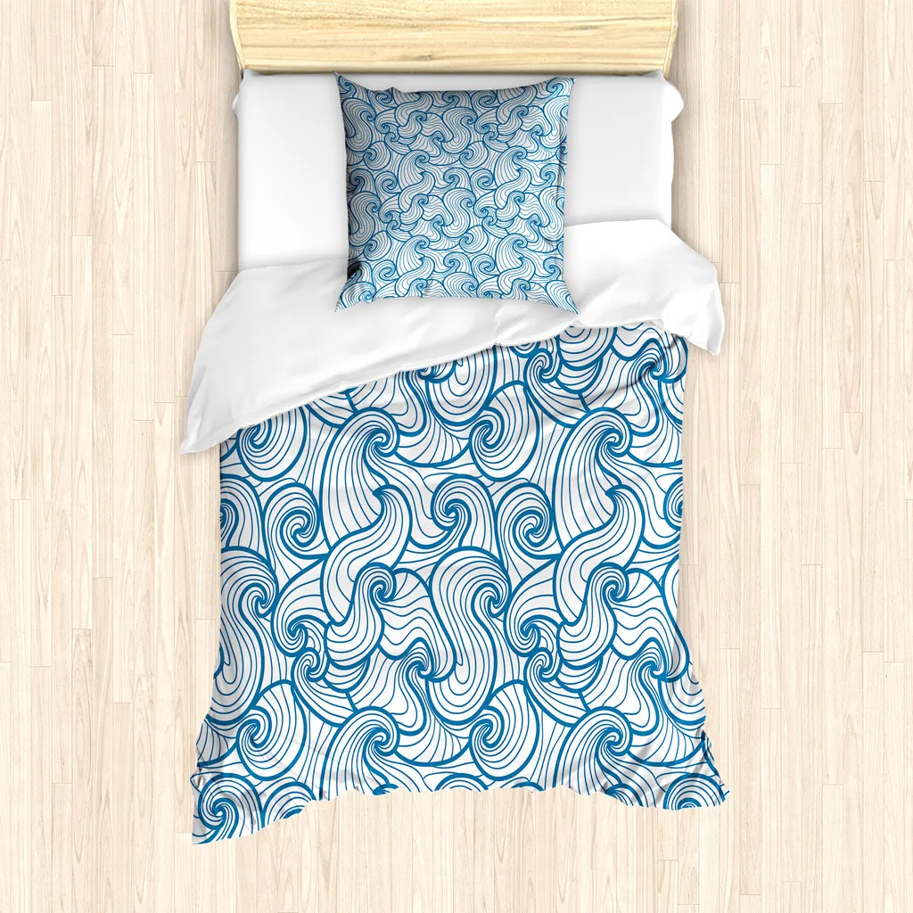 Copripiumino Astratto ABAKUHAUS Oceano 135x200 con Federa Design