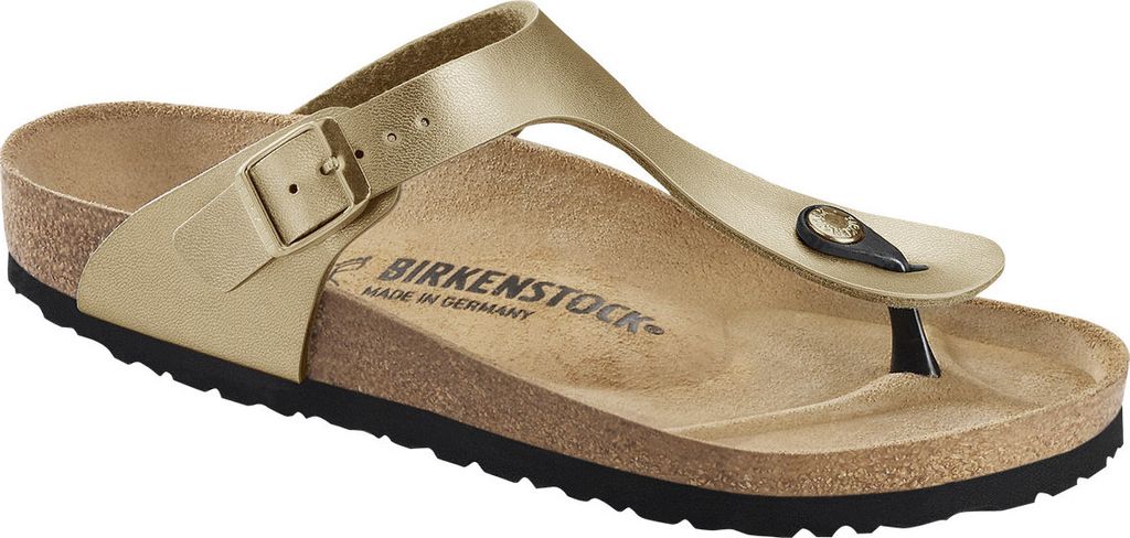 Birkenstock Gizeh Gold Normal Fußbett - Damen Hausschuhe - Produktbild 