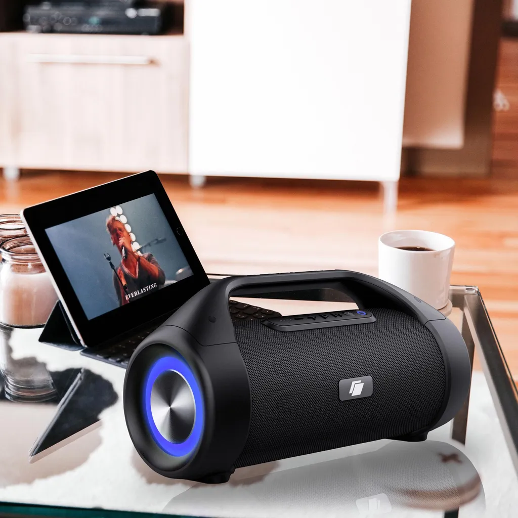 Haut-parleur Bluetooth portable Caliber avec lumières LED intégrées - 4