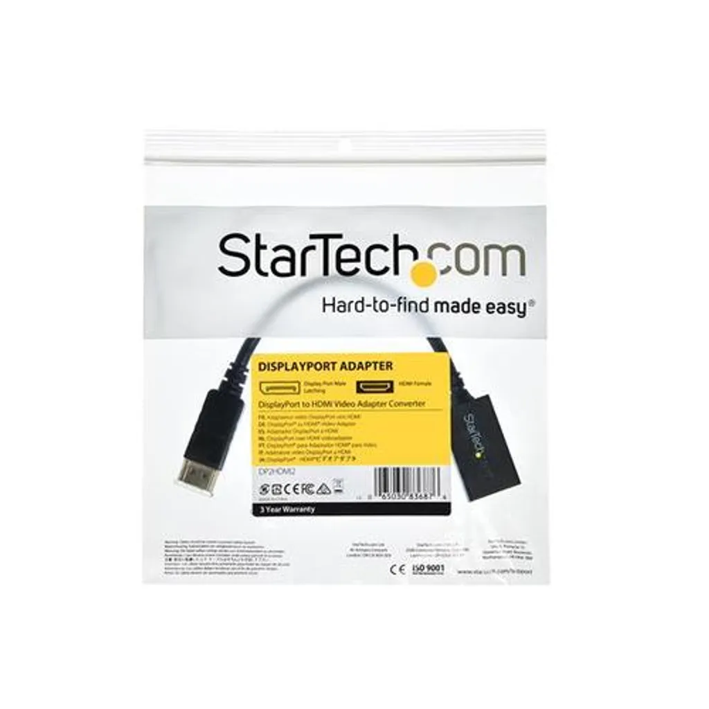 StarTech.com DP2HDMI2 cavo e adattatore video 0,21 m Nero - 13