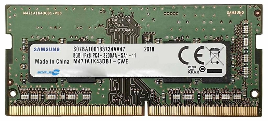Samsung Ddr4 8gb 3200mhz Banco Modulo Memoria Ram Laptop Pc Immagine del prodotto 