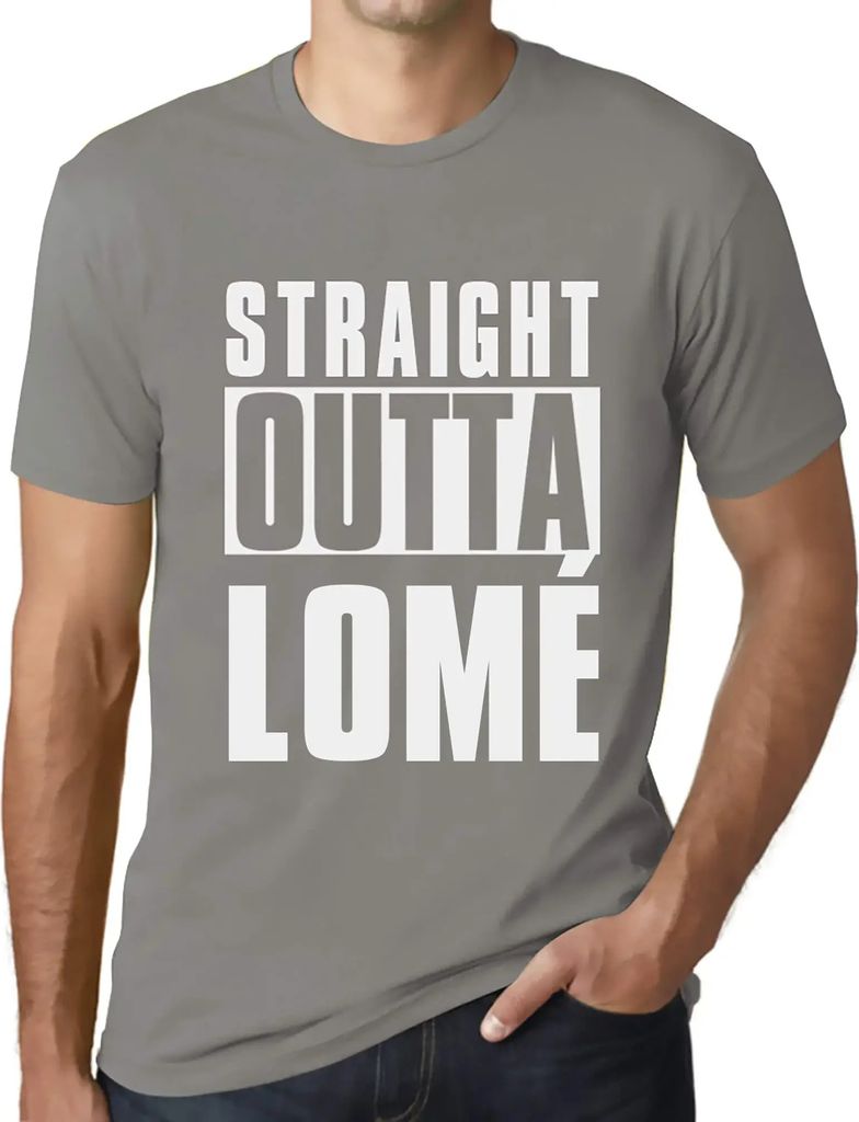 Herren Grafik T-Shirt Direkt aus Lomé – Straight Outta Lomé – Öko-Verantwortlich Vintage Jahrgang Kurzarm Lustige Druck Geburtstag Geschenk ...