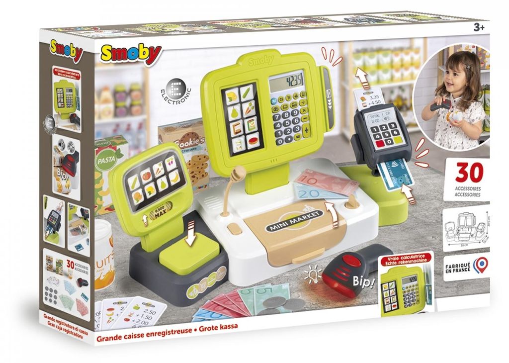 Smoby Registrierkasse, Cash register, 3 Jahr(e), LR54 + AAA Produktbild 