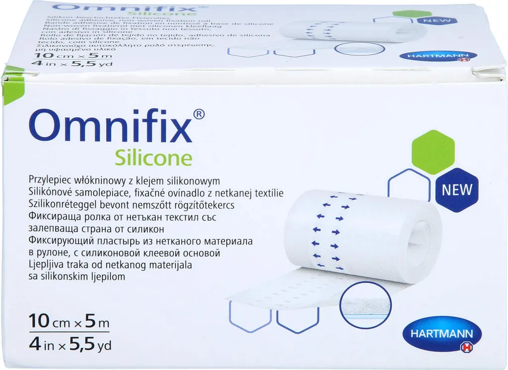 Fixer un Pansement sans Douleur - Omnifix Silicone Non-Tissé 10cmx5m