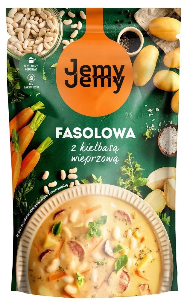 Fazuľová polievka s bravčovou klobásou JemyJemy 450 g Obrázok produktu 