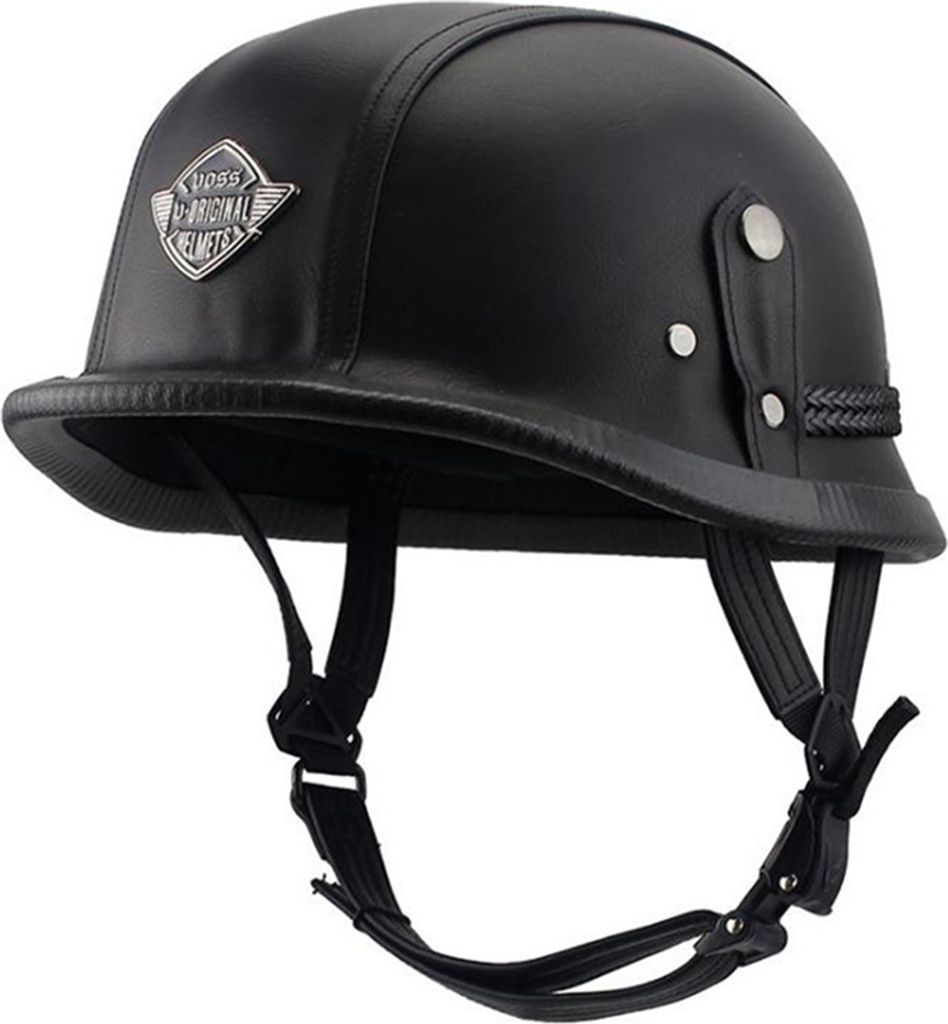Helm Persönliche Retro Cruiser Motorrad schwarz XL