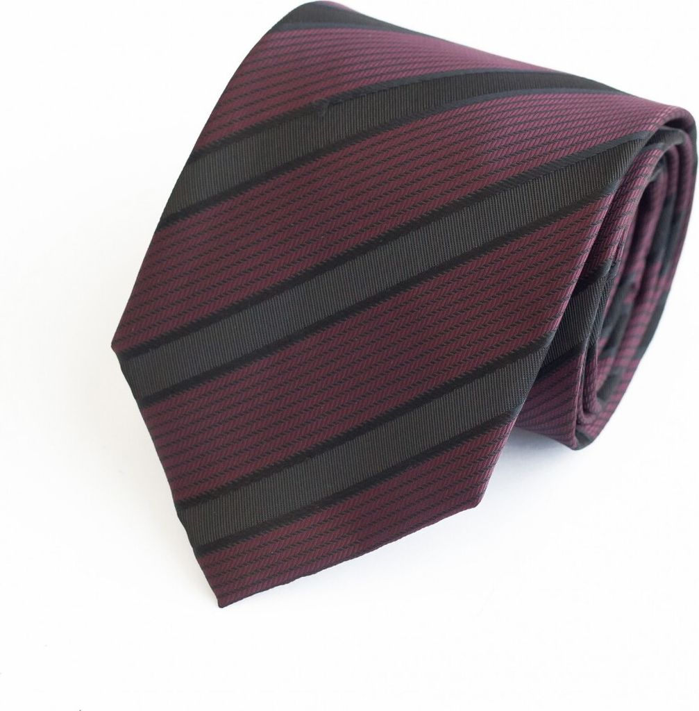 Fabio Farini - 1 Stück Herren Krawatte Rot - verschiedene Rote Männer Schlips in 8cm Breit (8cm), Rot Schwarz - Warm Red/Space Black