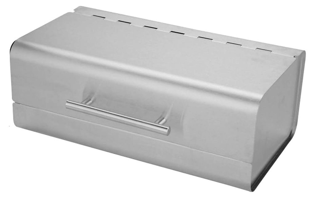 Edelstahl Brotkasten Silber Metall Brotbox Aufbewahrung