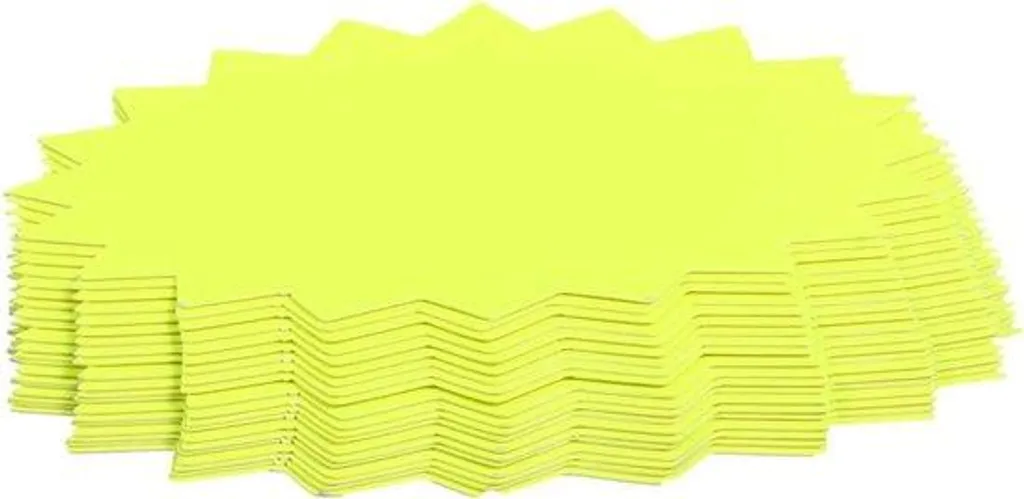 Étiquettes de prix en forme d'étoile jaune cartonné pour magasin
