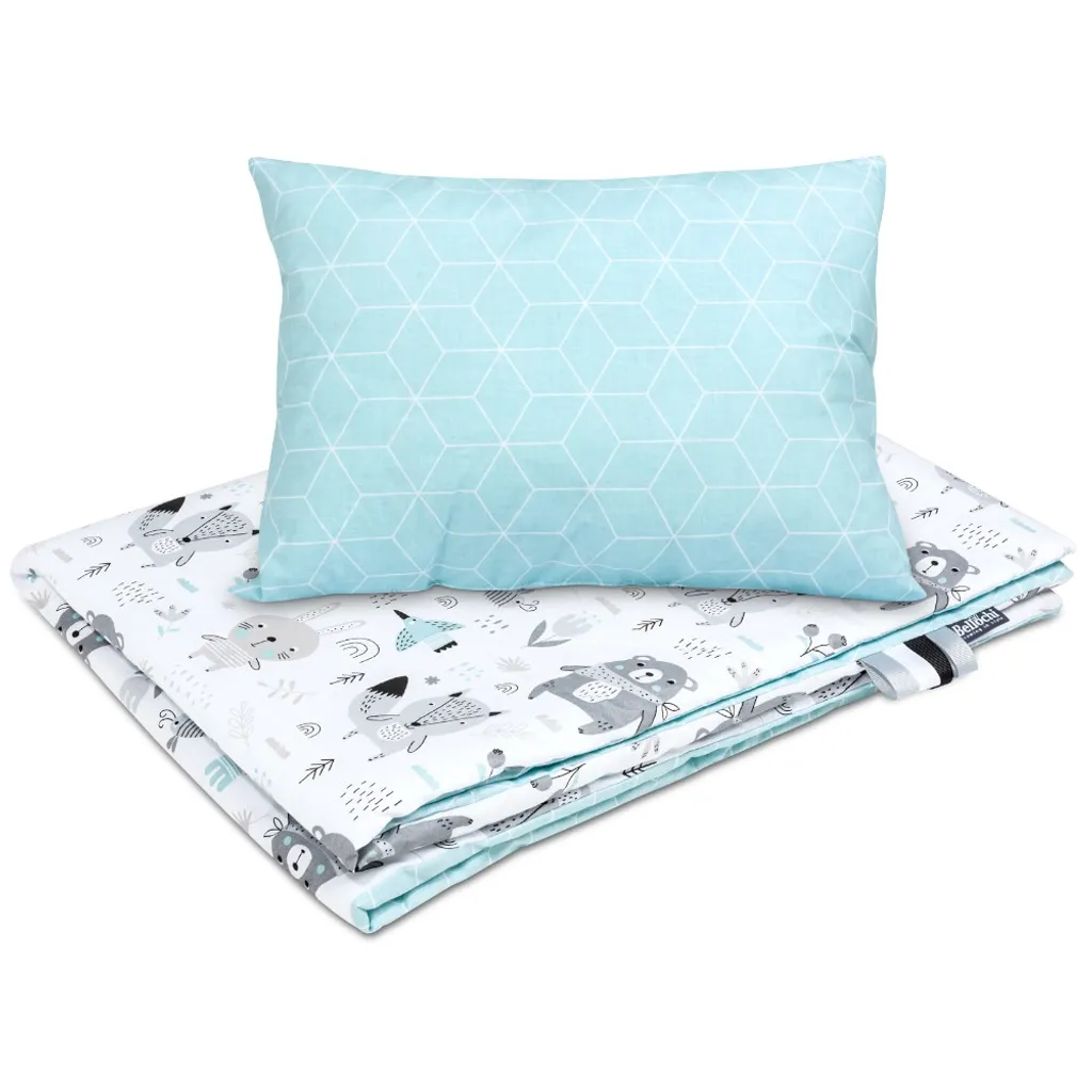 Parure Lit Bébé Anti-Transpiration en Coton Bio Bellochi Motif Animaux