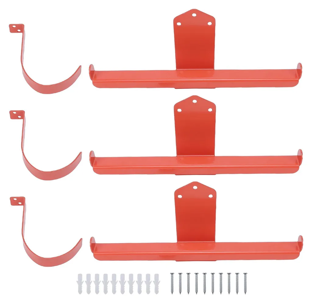 Lot de 3 supports muraux robustes pour souffleur de feuilles et outils